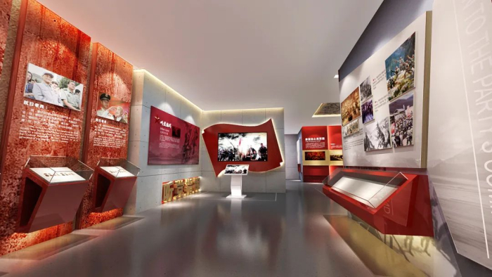 智慧黨建展廳-塑造紅色傳承
